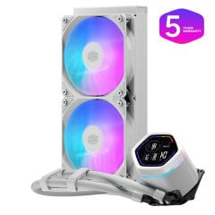 Cooler Master MasterLiquid Core Nex Digital 240 ARGB Beyaz Intel1851/AM5 Uyumlu