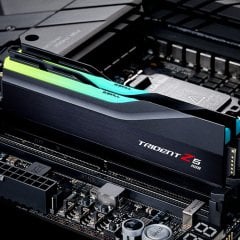 GSKILL Trident Z5 RGB Siyah DDR5-6000Mhz CL40 32GB (2X16GB) DUAL (40-40-40-76) 1.3V Bellek Kiti