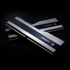 GSKILL Trident Z5 RGB Silver DDR5-6000Mhz CL40 32GB (2X16GB) DUAL (40-40-40-76) 1.3V Bellek Kiti