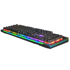 GameBooster G906B Spectrum Rainbow Aydınlatmalaı Bileklikli Mekanik Oyun Klavyesi
