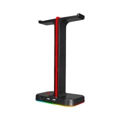 GameBooster HS01 RGB Aydınlatmalı İkili Kulaklık Standı