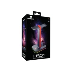 GameBooster HS01 RGB Aydınlatmalı İkili Kulaklık Standı