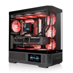 Thermaltake View 370 TG Siyah 1000W 80+ Gold Full Modüler 4x12cm ARGB Fanlı Bilgisayar Kasası