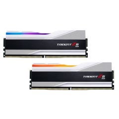 GSKILL Trident Z5 RGB Silver DDR5-6000Mhz CL40 32GB (2x16GB) DUAL (40-40-40-96) 1.35V Bellek Kiti