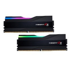GSKILL Trident Z5 RGB Siyah DDR5-6000Mhz CL32 32GB (2x16GB) DUAL (32-38-38-96) 1.35V Bellek Kiti