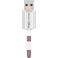 PhotoFast MemoriesCable GEN3 128GB Lightning / USB 3.0 Şarj Kablolu i-FlashDrive (Gümüş)
