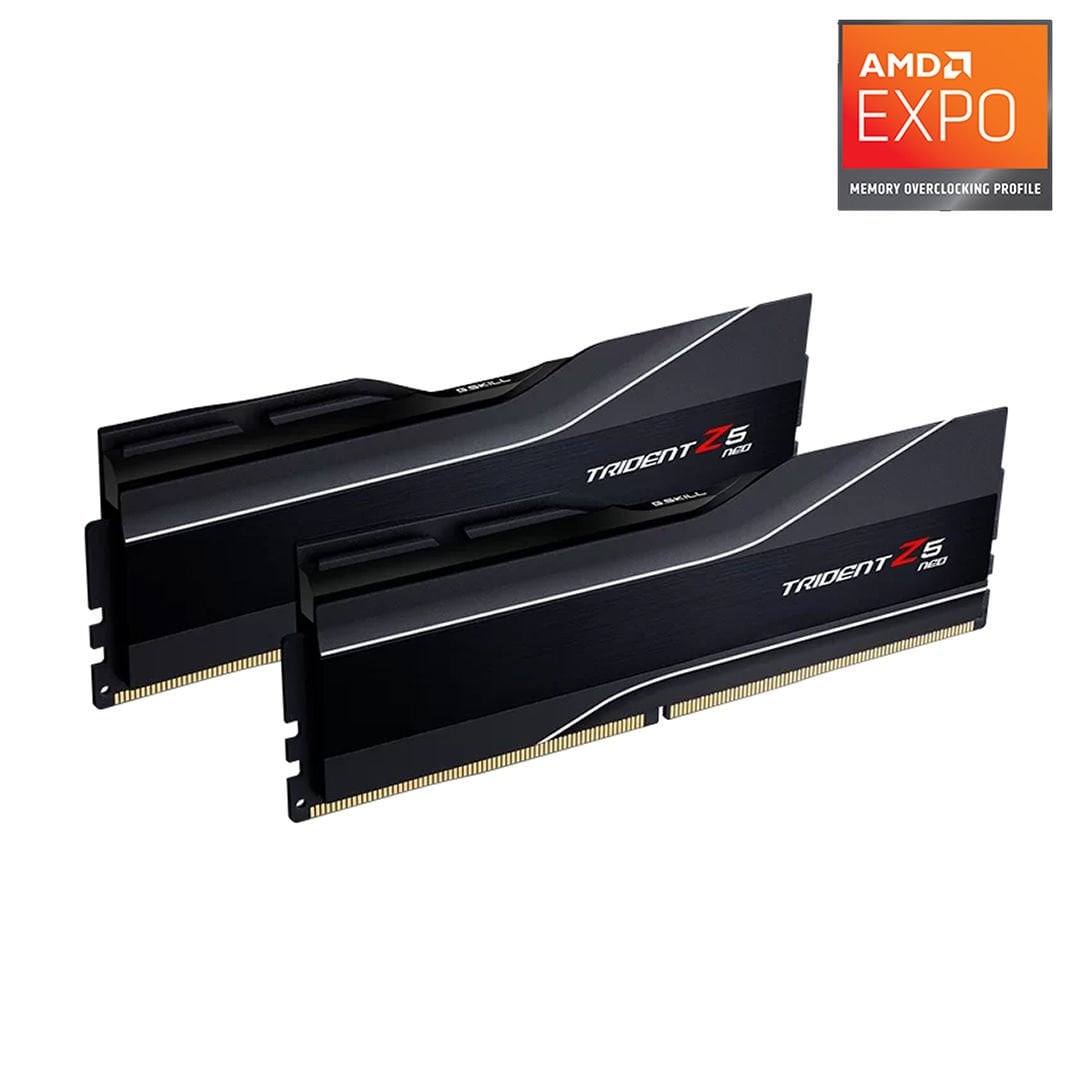 G.SKILLTrident Z5 Neo DDR5-6000Mhz CL32 32GB (2x16GB) DUAL (32-38-38-96) 1.35V AMD EXPO Teknolojisi Bellek Kiti
