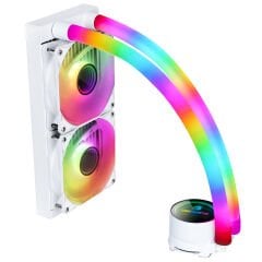 GameBooster INFINITY 240 White Edition ARGB Fanlı 240mm Intel 1700/AMD AM5 Serisi Uyumlu Sıvı Soğutma Sistemi (Beyaz)