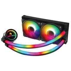 GameBooster INFINITY 240 Black Edition ARGB Fanlı 240mm Intel 1700/AMD AM5 Serisi Uyumlu Sıvı Soğutma Sistemi
