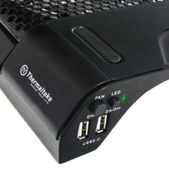 Thermaltake Massive23 LX 17'' 10''~17'' 23cm Mavi Ledli Fanlı Notebook soğutucusu  CL-N0015