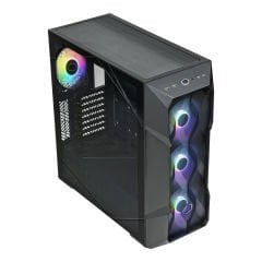 CoolerMaster MasterBox TD500 V2 Siyah ARGB 4x120mm Fanlı, Tempered Glass Kristal Mesh Ön panelli MidTower Kasa