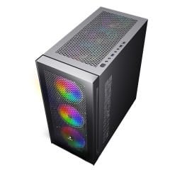 GameBooster GB-W002B 650w 80+ BRONZE USB 3.0 Mesh ARGB Ring Fanlı Gaming Kasa