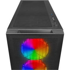 PowerBoost VK-G4306S USB 3.0 Mesh ARGB Ring Fanlı Gaming Kasa