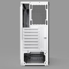 PowerBoost VK-P1882BW 650w 80+ USB 3.0, ATX Mesh, Fixed Rainbow fan Beyaz Kasa