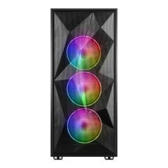 PowerBoost PB-P3509BB 650w 80+ USB 3.0, ATX Mesh, ARGB Fan, Siyah Kasa