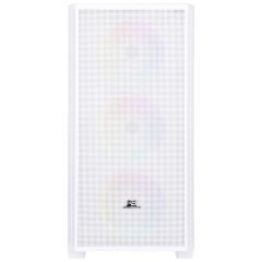 PowerBoost PB-P2252BW USB 3.0, ATX Mesh, Ring ARGB Fan, Beyaz Kasa