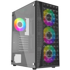 GameBooster GB-G2616B USB3.0 Mesh Panel Siyah kasa (PSU Yok)