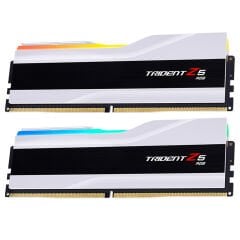 G.Skill Trident Z5 RGB Beyaz DDR5-6400Mhz CL32 32GB (2x16GB) DUAL (32-39-39-102) 1.4V Bellek Kiti