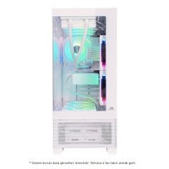 PowerBoost PB-P4308BW 750w 80+ Bronze Sea View USB 3.0, ATX 6 x ARGB Fanlı, Beyaz Kasa