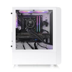 THERMALTAKE S200 TG 650W 80+ ARGB 3x120mm Fan Mesh Pencereli Beyaz Oyuncu Kasası