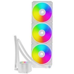 GameBooster TITAN 360 White Edition Rainbow Fanlı Intel 1700/ AMD AM5 Uyumlu 360mm Sıvı Soğutma Sistemi (Beyaz)