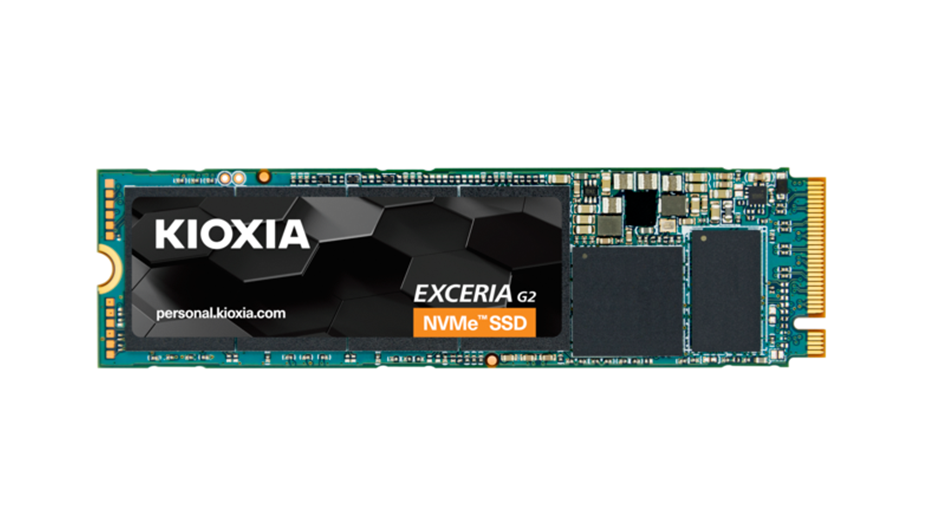 KIOXIA Exceria G2 2TB NVMe Gen3 M.2 SATA SSD R:2100MB/s W:1700 MB/s