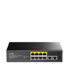 Cudy FS1010PG 8 Port 10/100Mbps 2*FE Uplink VLAN&Extend Mode 250m 120W POE+ Ethernet Switch