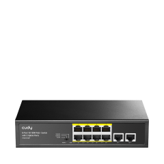 Cudy FS1010P 8 Port 10/100Mbps  2*FE Uplink VLAN&Extend Mode 250m 120W POE+ Ethernet Switch