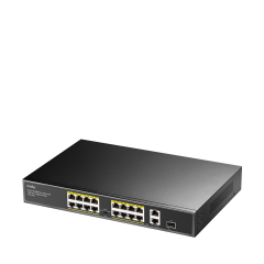 Cudy FS1018PS1 16 Port 10/100Mbps 1*SFP 2*GE RJ45 VLAN&Extend Mode 250m 200W 1U POE+ Ethernet Switch