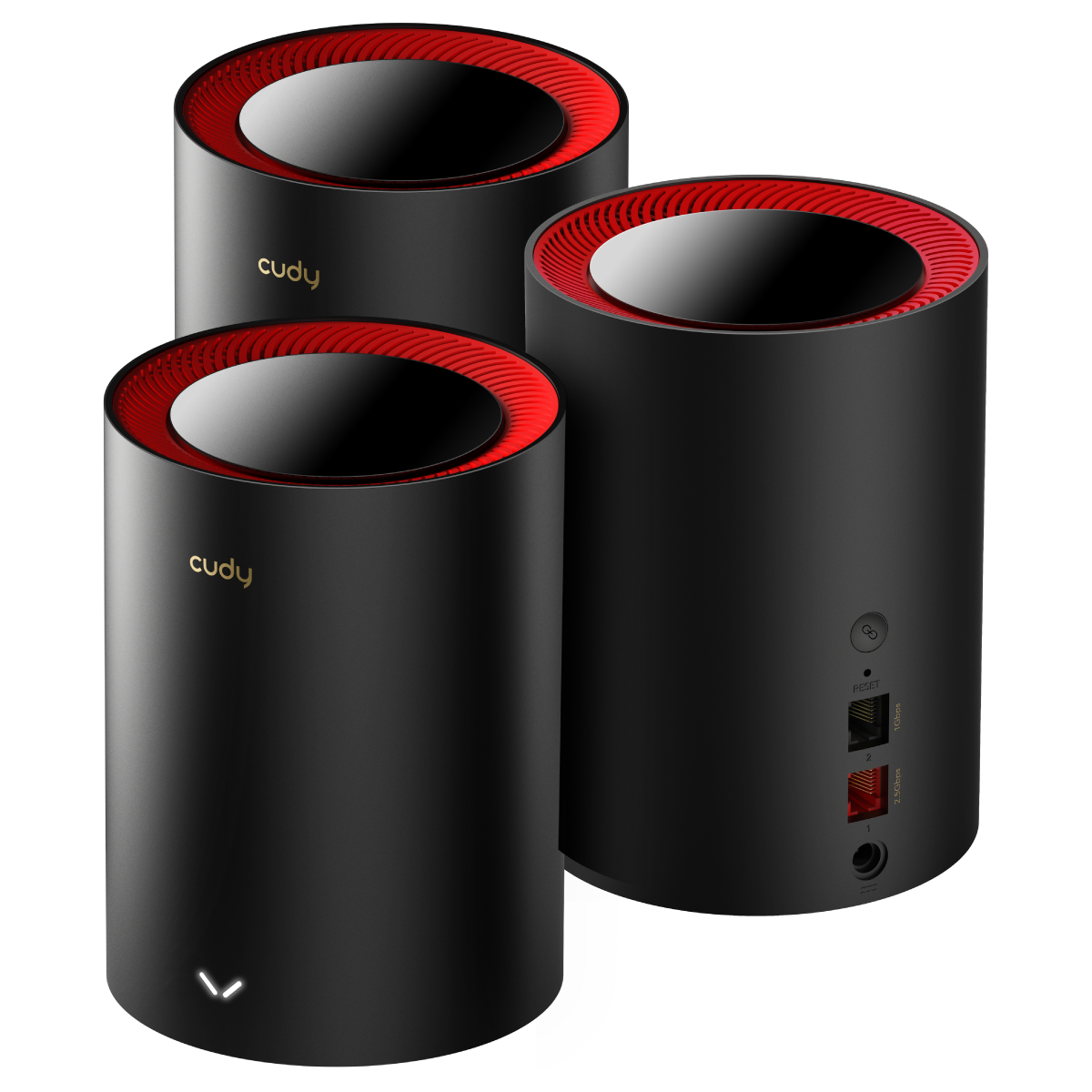 Cudy M3000 3-Pack AX3000 2.4GHz/5GHz 3000Mbps 1*GE 1*2.5GE 3'lü Kablosuz Whole Mesh Wi-Fi Sistemi