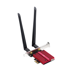 Cudy WE3000S AX5400 2.4G/5G/6GHz Tri-Band 5400Mbps Wi-Fi 6E 2*5dBi Anten BT5.2 Kablosuz PCIe Adaptör