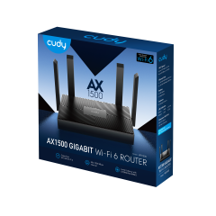 Cudy WR1500 AX1500 2.4GHz/5GHz 1500Mbps 4Port Gigabit Wi-Fi 6 Kablosuz Router