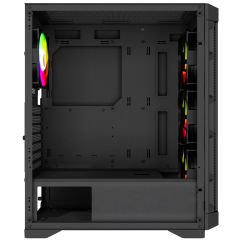 PowerBoost PB-PS7840B 600W USB 3.0 ATX Mesh Rainbow Fanlı Gaming Siyah Kasa