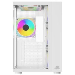 PowerBoost PB-SS02W Sea View USB 3.0, ATX 7 x RGB Fanlı Beyaz Kasa