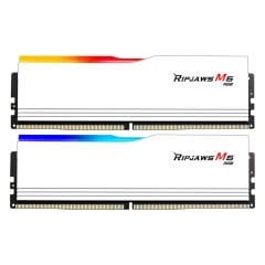 GSKILL Ripjaws M5 Beyaz RGB DDR5-6000Mhz CL36 32GB (2x16GB) (36-48-48-96) 1.25V Dual Bellek Kiti