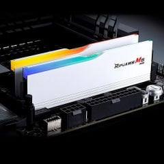 GSKILL Ripjaws M5 Beyaz RGB DDR5-6000Mhz CL36 32GB (2x16GB) (36-48-48-96) 1.25V Dual Bellek Kiti