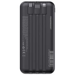 PowerBoost NIGHT 125B 10000mAh 22.5W Dahili Kablolu LCD Siyah Taşınabilir Şarj Cihazı Powerbank