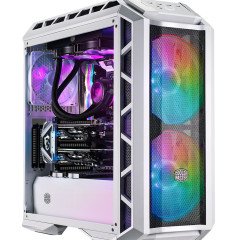 CM MasterCase H500P Beyaz, Mesh Panel, Tempered Glass 2x200mm ARGB Led Fanlı Super MidTower Kasa