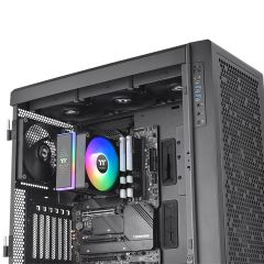 Thermaltake Astria 200 Black 12cm ARGB Fanlı, ARGB TT Logo Ledli LGA1700/AM5 Uyumlu İşlemci Soğutucu