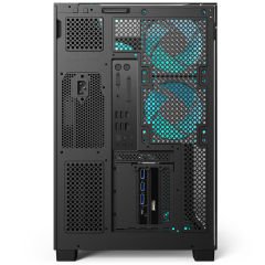 PowerBoost ECLIPSE 8*ARGB Fan Triple Temperli Cam Type-C Ahşap Mid-T Seaview ATX Gaming Siyah Kasa
