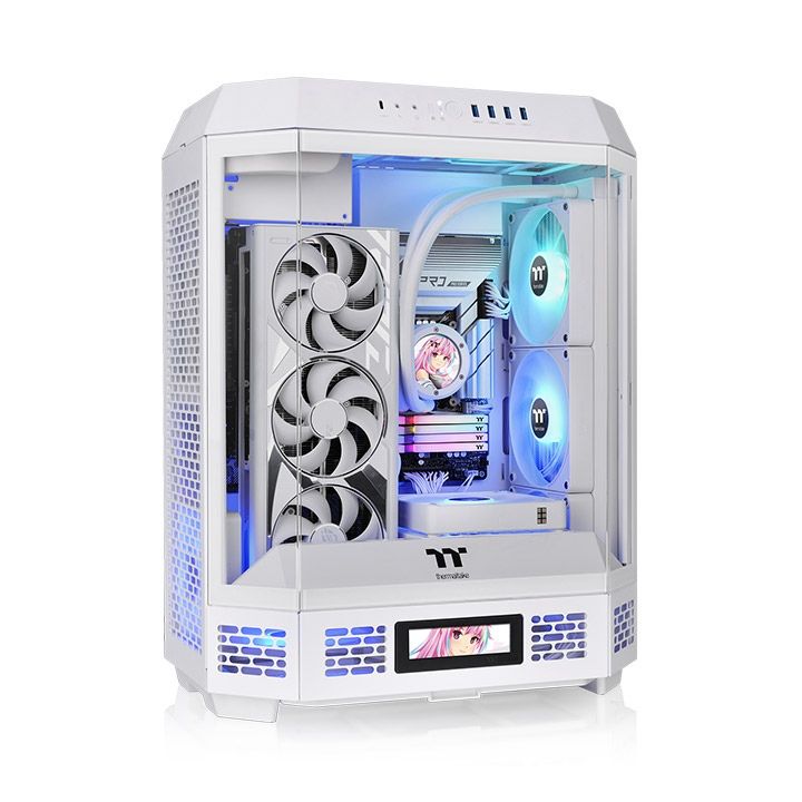 THERMALTAKE THE TOWER 600 TG 3x140mm FANLI BEYAZ MidT ATX KASA