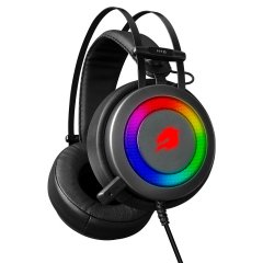 GameBooster Storm H16 5 Renk Rainbow Kısa Mikrofonlu Gri oyuncu kulaklığı