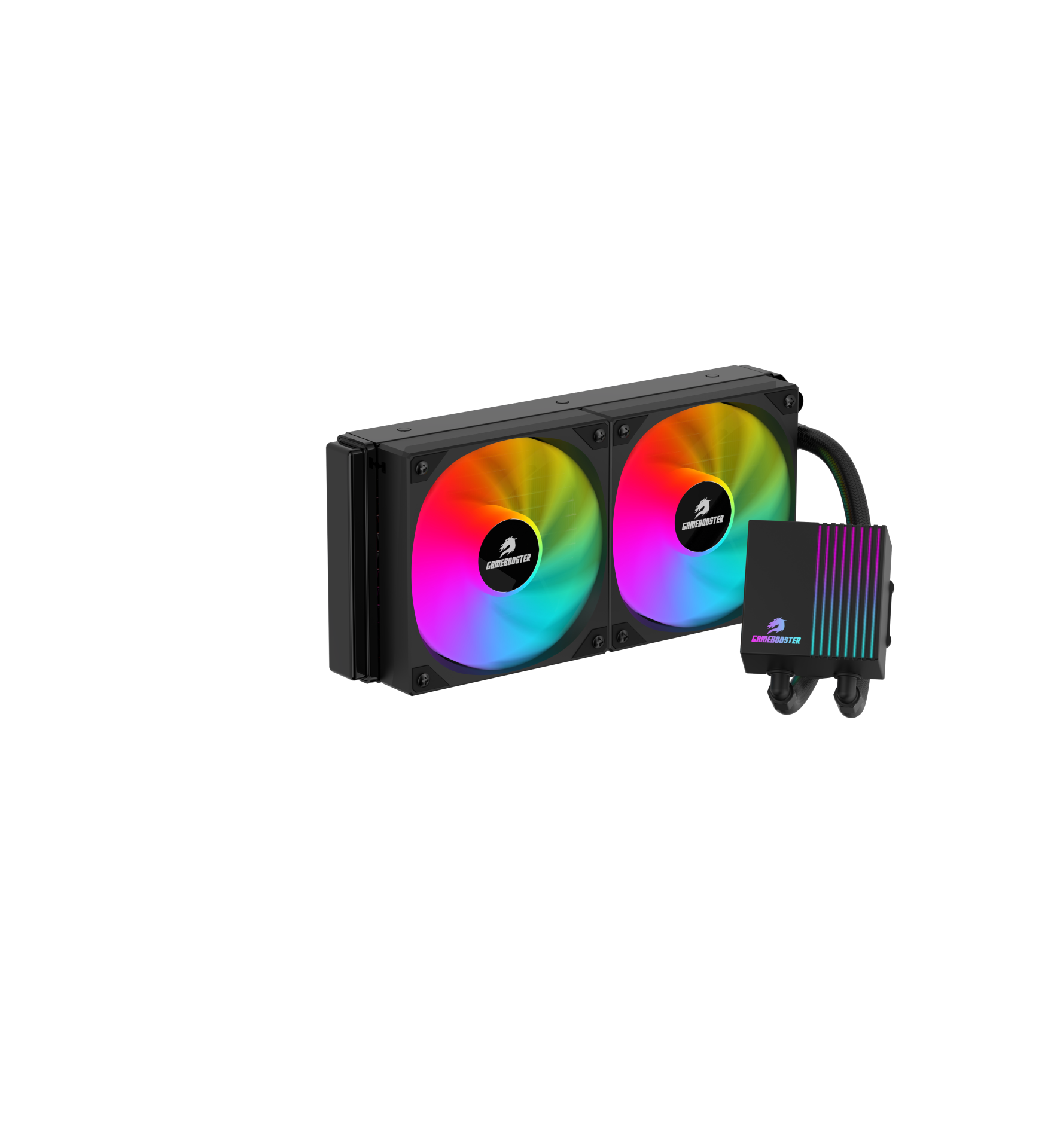 GameBooster PRIME P240B Rainbow Fanlı LGA1700/AM5 Uyumlu 240mm CPU Sıvı Soğutma Sistemi (Siyah)