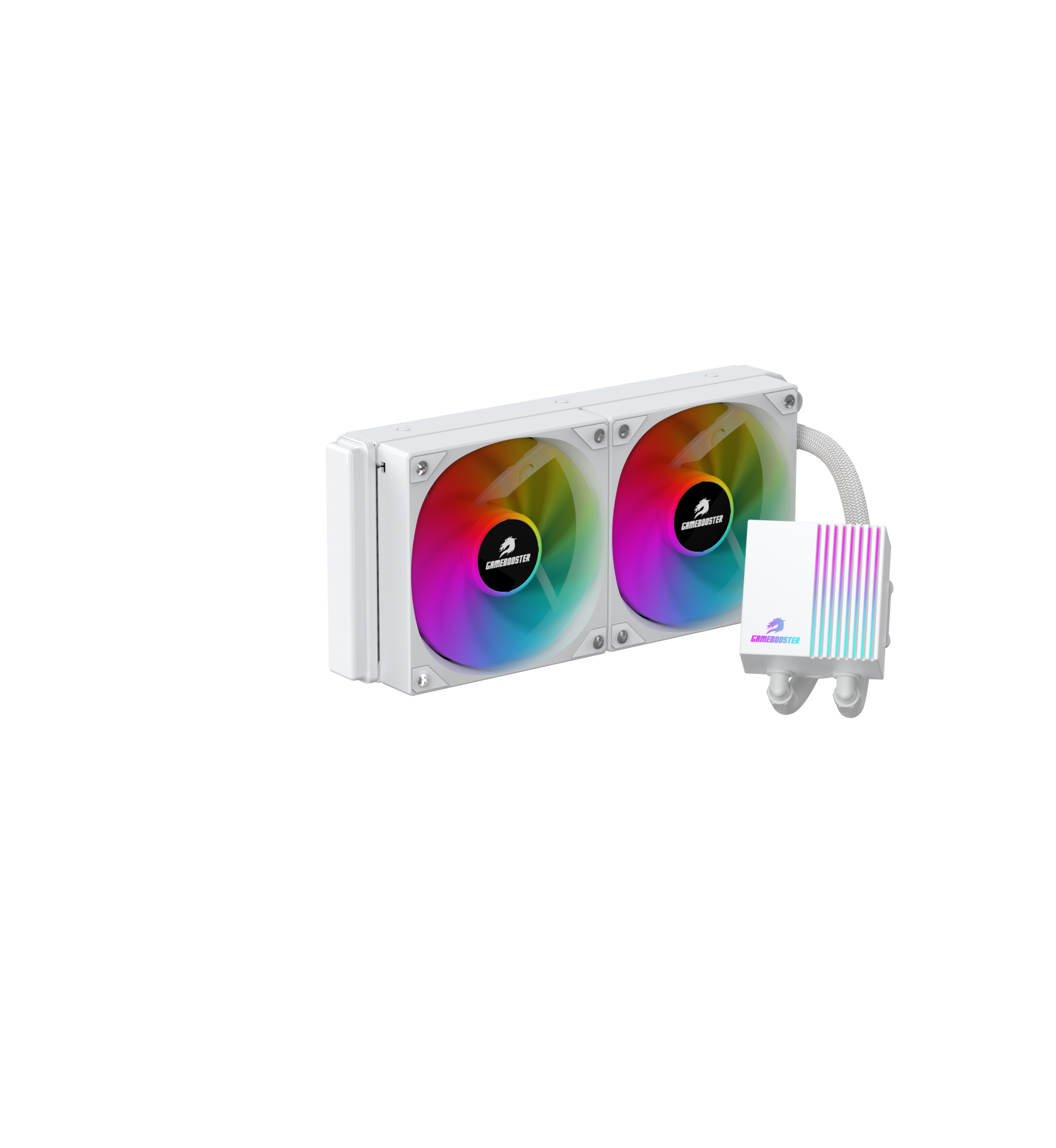 GameBooster PRIME P240W Rainbow Fanlı LGA1700/AM5 Uyumlu 240mm CPU Sıvı Soğutma Sistemi (Beyaz)