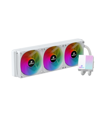 GameBooster PRIME P360W Rainbow Fanlı LGA1700/AM5 Uyumlu 360mm CPU Sıvı Soğutma Sistemi (Beyaz)