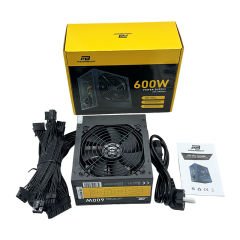 PowerBoost PB600AR 600W APFC 2*PCI-E 6+2 Pin 12cm Siyah Fanlı ATX Power Supply (Retail Box)