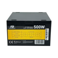 PowerBoost PB500AR 500W APFC 2*PCI-E 6+2 Pin 12cm Siyah Fanlı ATX Power Supply (Retail Box)