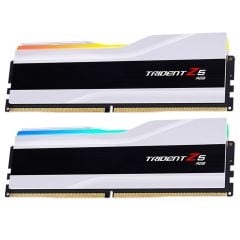 GSKILL Trident Z5 RGB Beyaz DDR5-6000Mhz CL30 64GB (2x32GB) DUAL (30-40-40-96) 1.4V Bellek Kiti