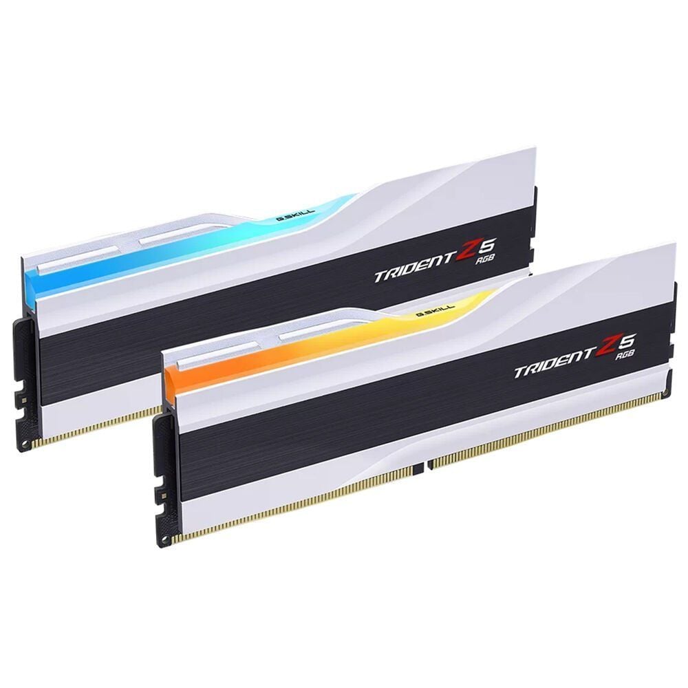 GSKILL Trident Z5 RGB Beyaz DDR5-6000Mhz CL32 32GB (2x16GB) DUAL (32-38-38-96) 1.35V Bellek Kiti