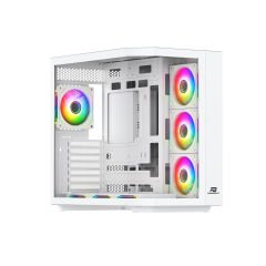 PowerBoost PBA4375W-750W 80+ BRONZE 7*12cm ARGB Fanlı USB 3.0 Seaview Gaming Beyaz Kasa